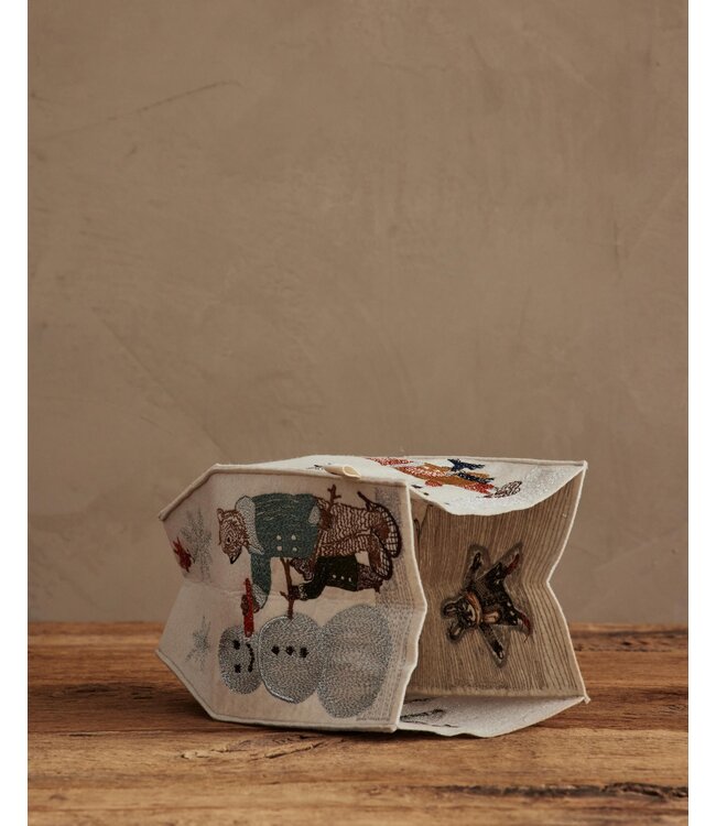 Coral & Tusk Tissue Box Cover - Snowy Day