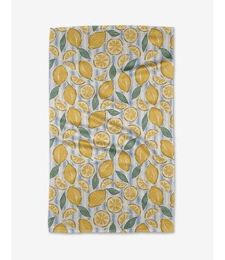 Geometry Tea Towels - Sour Lemon Stripes