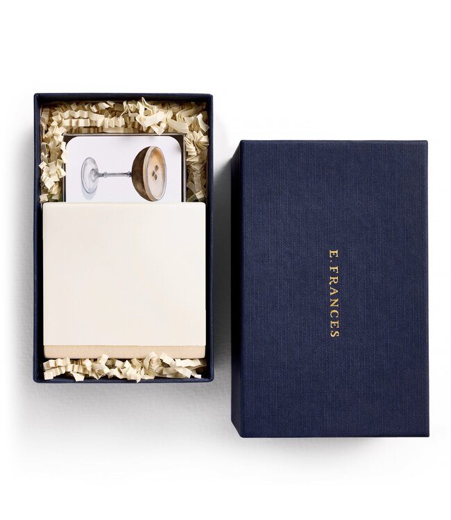 E. Francis Little Notes Ceramic Holder - White