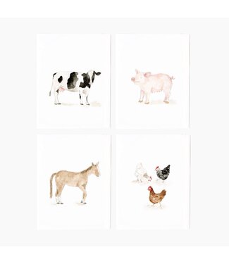 Farm Animals Assorted Notecard Set