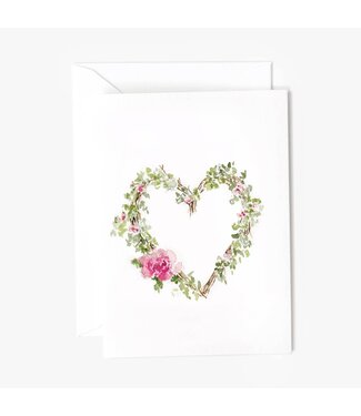 Heart Wreath Mini Notecard