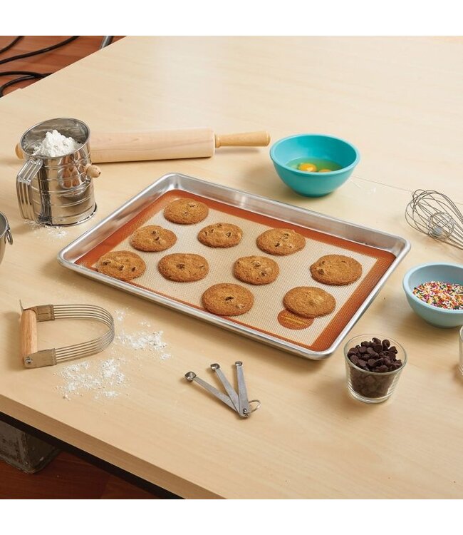 HIC Harold Import Company Mrs. Anderson's Baking Silicone Half-Size Baking Mat & Sheet Set