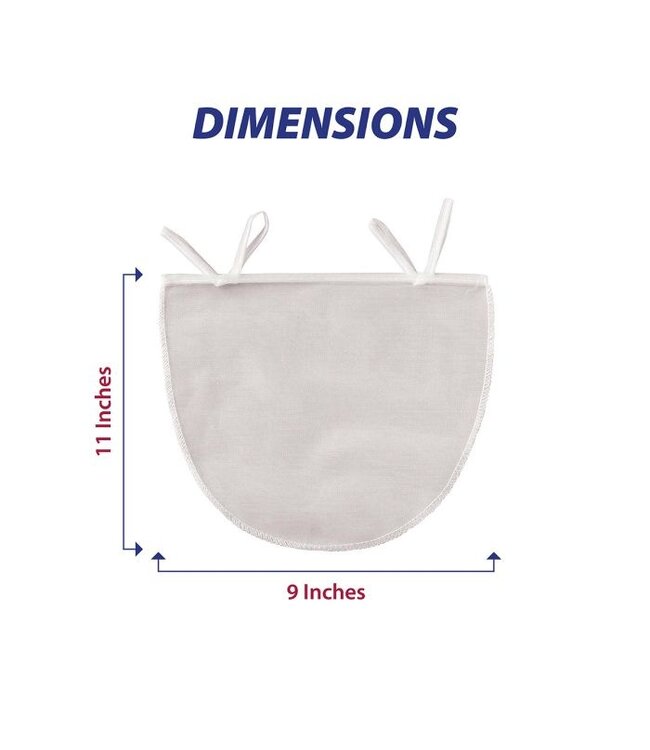 HIC Harold Import Company Unbleached Nut Milk Bag