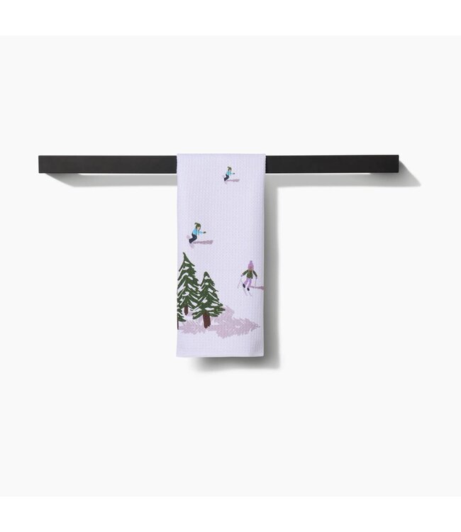 Geometry Bar Towel - Winter Skiing Trip