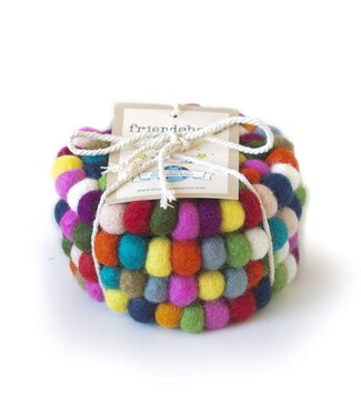 Boho Eco Coasters - Set of 4