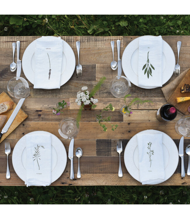 Garden Herbs Napkins / Set of 4