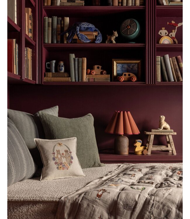 Coral & Tusk Pillow Cover + Insert - Cat and Dog Friends Garland