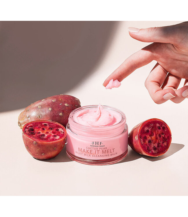 Farmhouse Fresh Cactus Pear Make It Melt Silky Milk Cleansing Balm - 3 oz