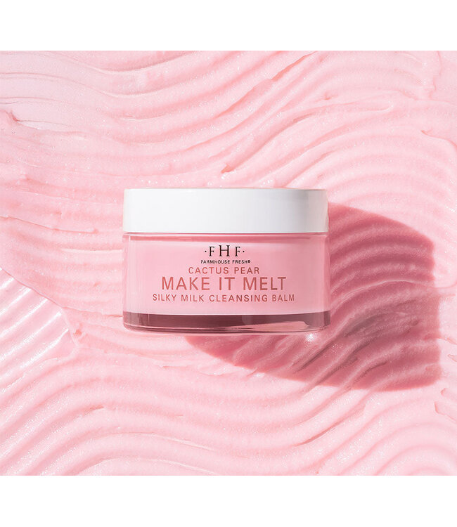 Farmhouse Fresh Cactus Pear Make It Melt Silky Milk Cleansing Balm - 3 oz