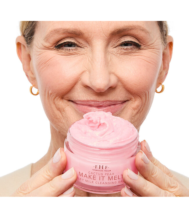 Farmhouse Fresh Cactus Pear Make It Melt Silky Milk Cleansing Balm - 3 oz