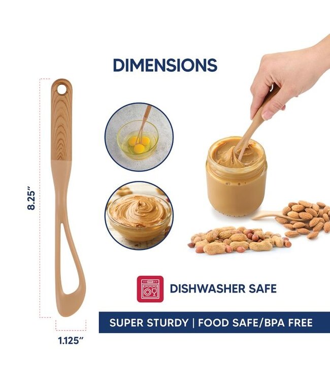 HIC Harold Import Company No-Mess Natural Nut Butter Mixer