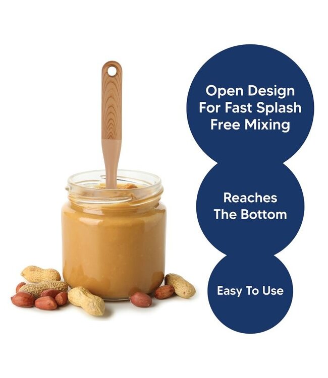 HIC Harold Import Company No-Mess Natural Nut Butter Mixer