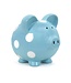 Blue Polka Dot Piggy Bank