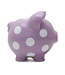 Purple Polka Dot Piggy Bank