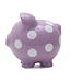 Purple Polka Dot Piggy Bank