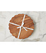 Scalloped Trivet Riser - Large Round, Natural