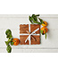 Square Scalloped Cheese Board with Spreader - Small