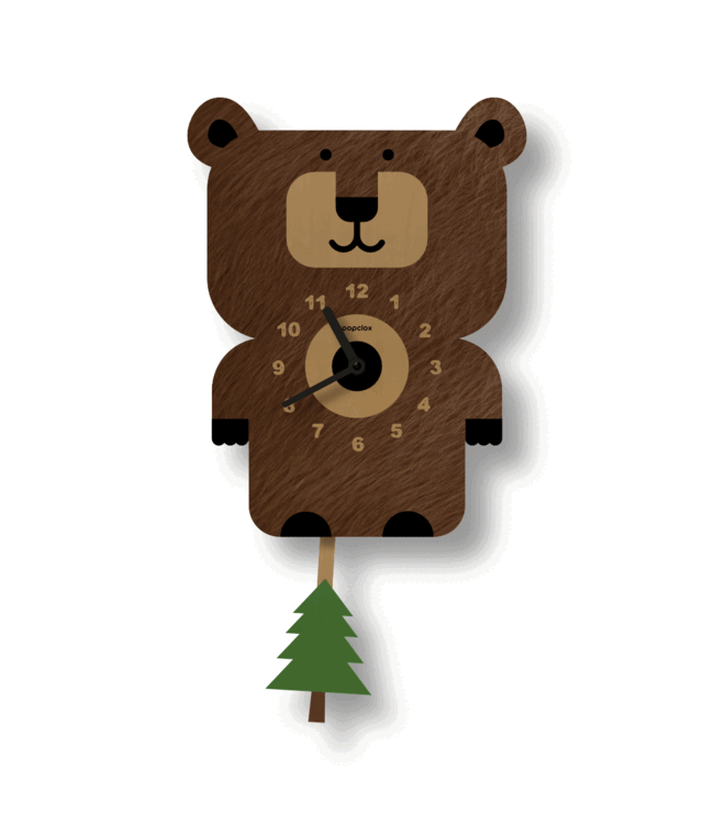 Popclox Pendulum Clock - Forest Animals