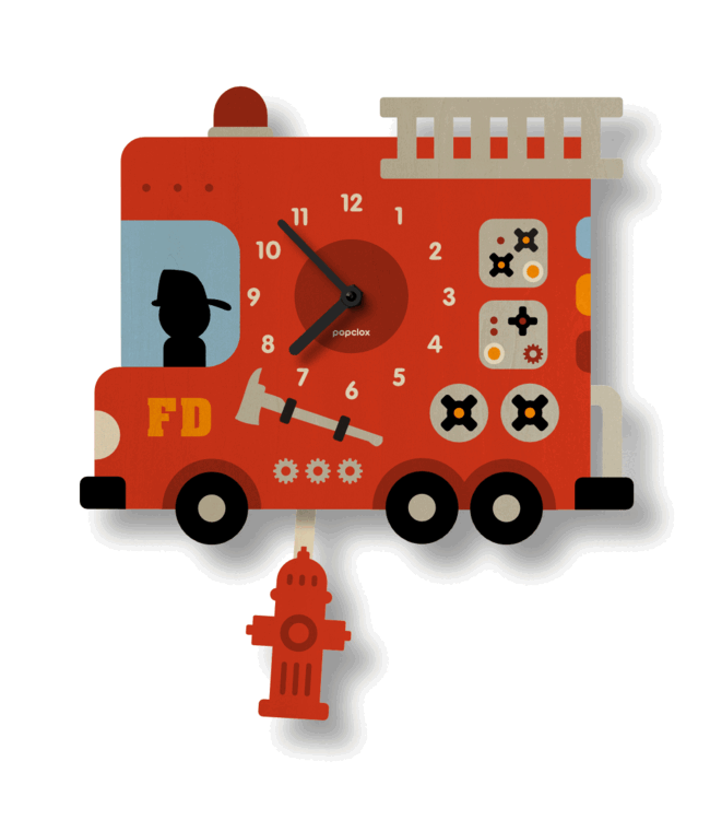 Popclox Pendulum Clock - Vehicles