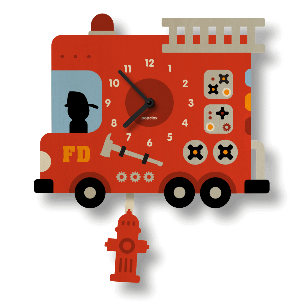 Popclox Retro Rv Popclox Pendulum Clock - Vehicles - The Country Store on Main
