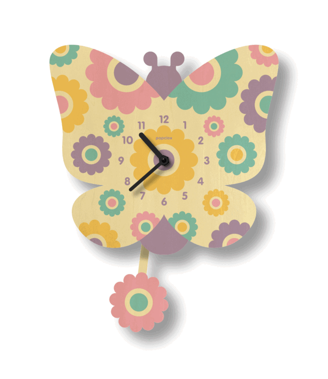 Popclox Pendulum Clock - Insects