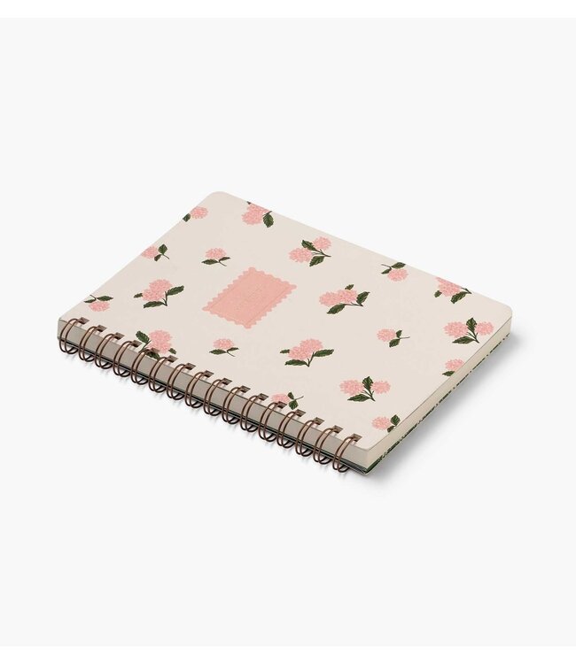 Rifle Paper Co Pink Hydrangea Spiral Notebook