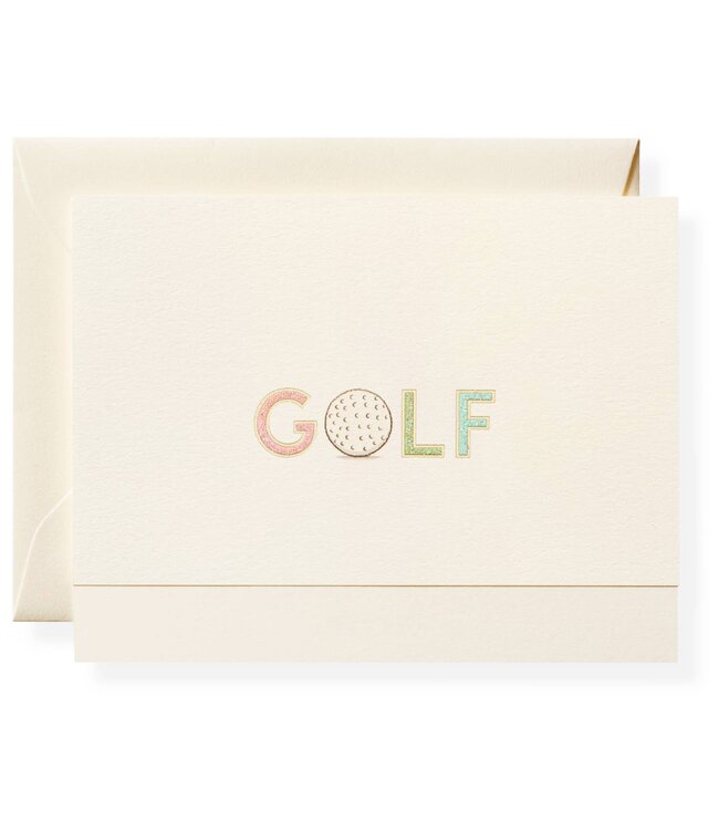 Golf Note Card Box