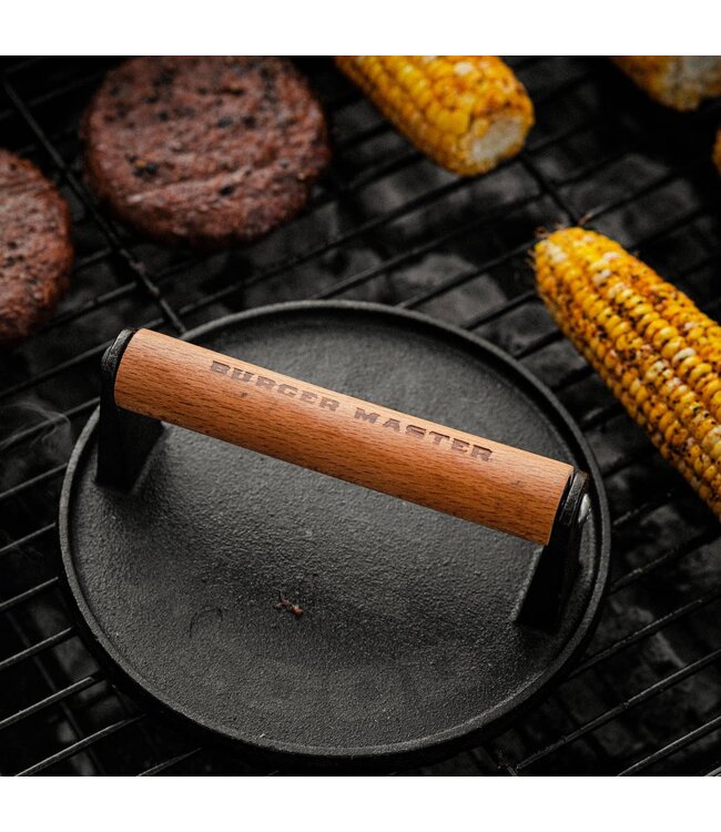 Lucky Jack "Burger Master" Cast Iron Grill Press