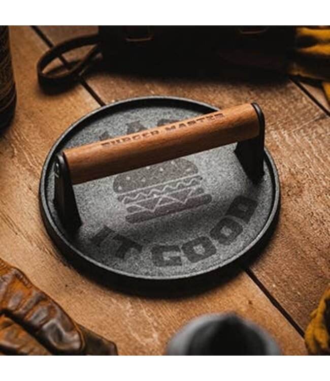 Lucky Jack "Burger Master" Cast Iron Grill Press