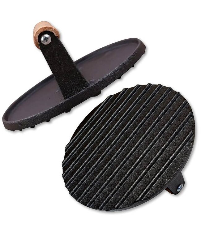 Lucky Jack "Burger Master" Cast Iron Grill Press