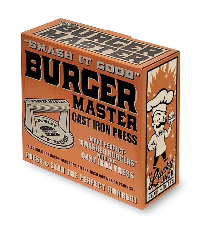 Lucky Jack "Burger Master" Cast Iron Grill Press