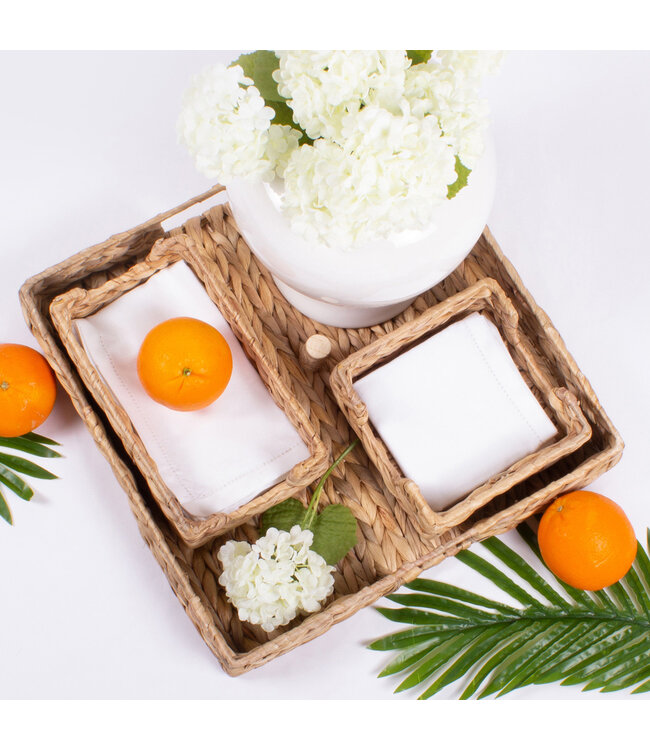 Natural Woven Guest Towel Tray