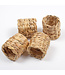 8 Oak Lane 4pc Napkin Ring Set - Natural