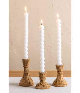 Mudpie Woven Resin Taper Holder