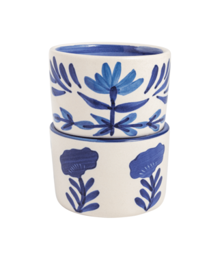 Mudpie Blue Flower Tidbit Set