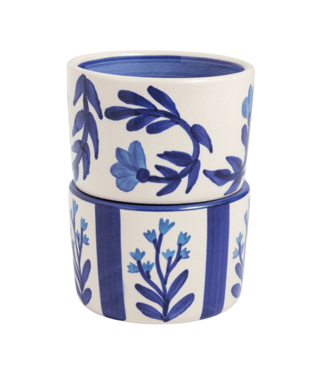 Mudpie Blue Flower Tidbit Set