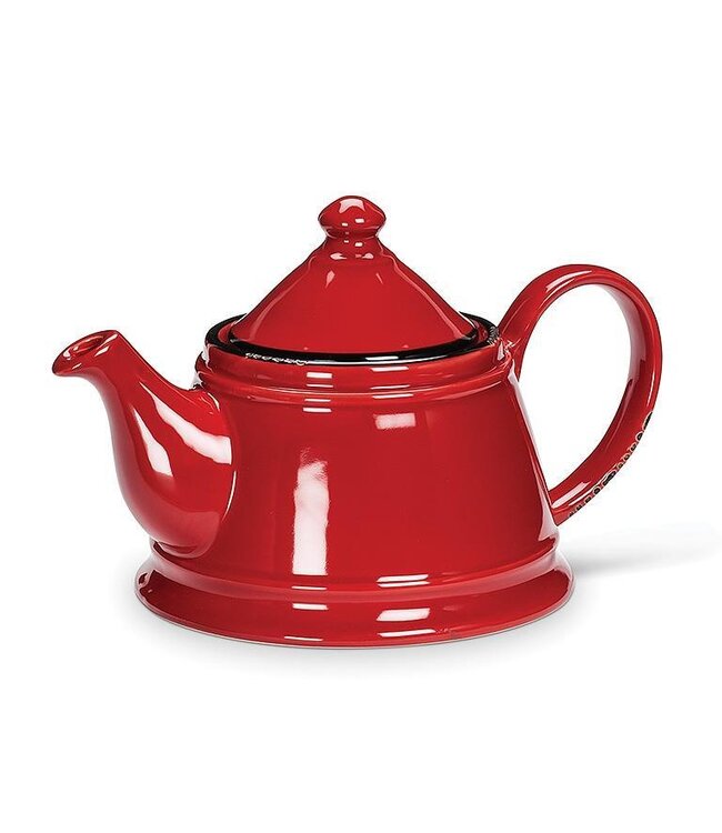 Enamel Look Teapot