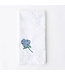 8 Oak Lane Embroidered Dinner Napkin - Hydrangea Stem