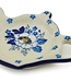 Polmedia Polish Pottery Tea Bag or Lemon Plate 5" Blue Spring