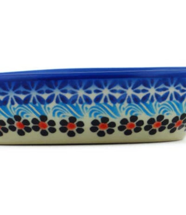 Polmedia Polish Pottery Spoon Rest 5" Spring Country Trip Theme