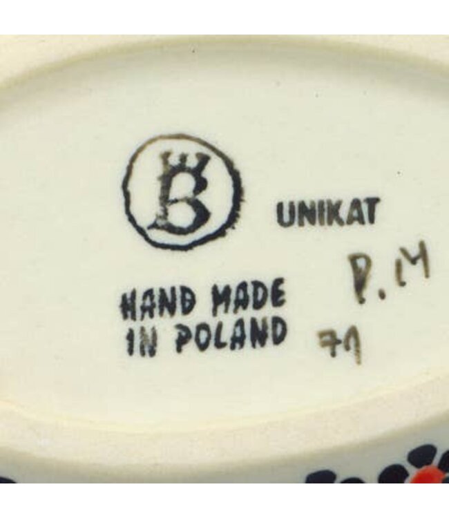 Polmedia Polish Pottery Spoon Rest 5" Spring Country Trip Theme