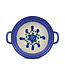Round Baker with Handles Medium Blue Poppies
