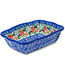 Rectangular Baker 8" Rose Garden Theme