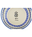 Pasta Bowl 9" Blue Pansy Theme