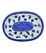 Oval Platter 11" Lovely Blueberries Theme