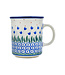 Polmedia Polish Pottery Mug 10 oz Water Tulip Theme