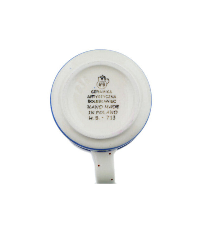 Polmedia Polish Pottery Mug 10 oz Water Tulip Theme