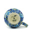 Polmedia Polish Pottery Bubble Mug 12oz Fields of Blue Theme