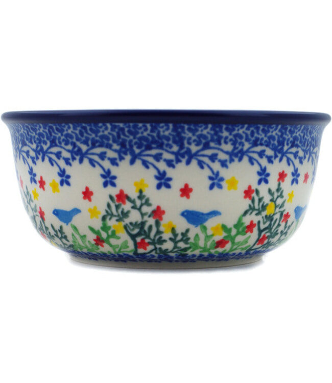 Polmedia Polish Pottery Bowl 5" Free Flock Theme Unikat