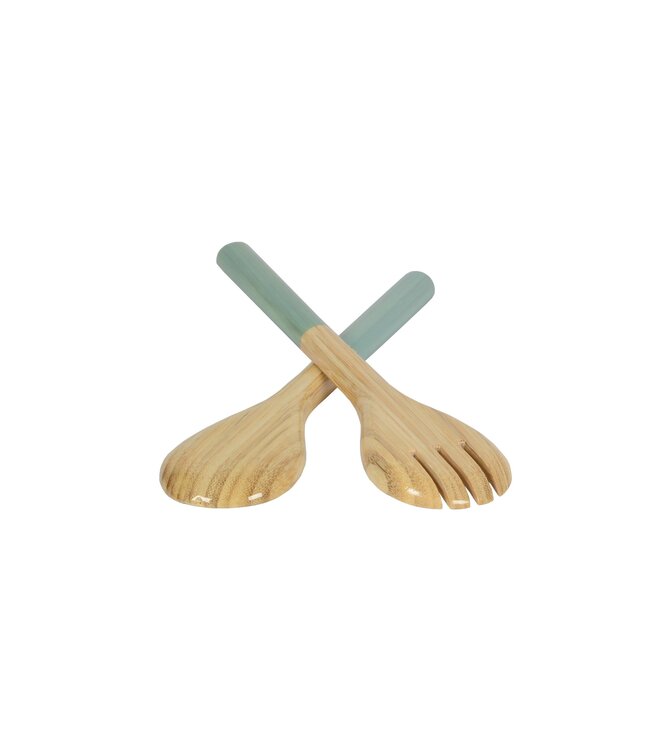 Small Bamboo Salad Servers
